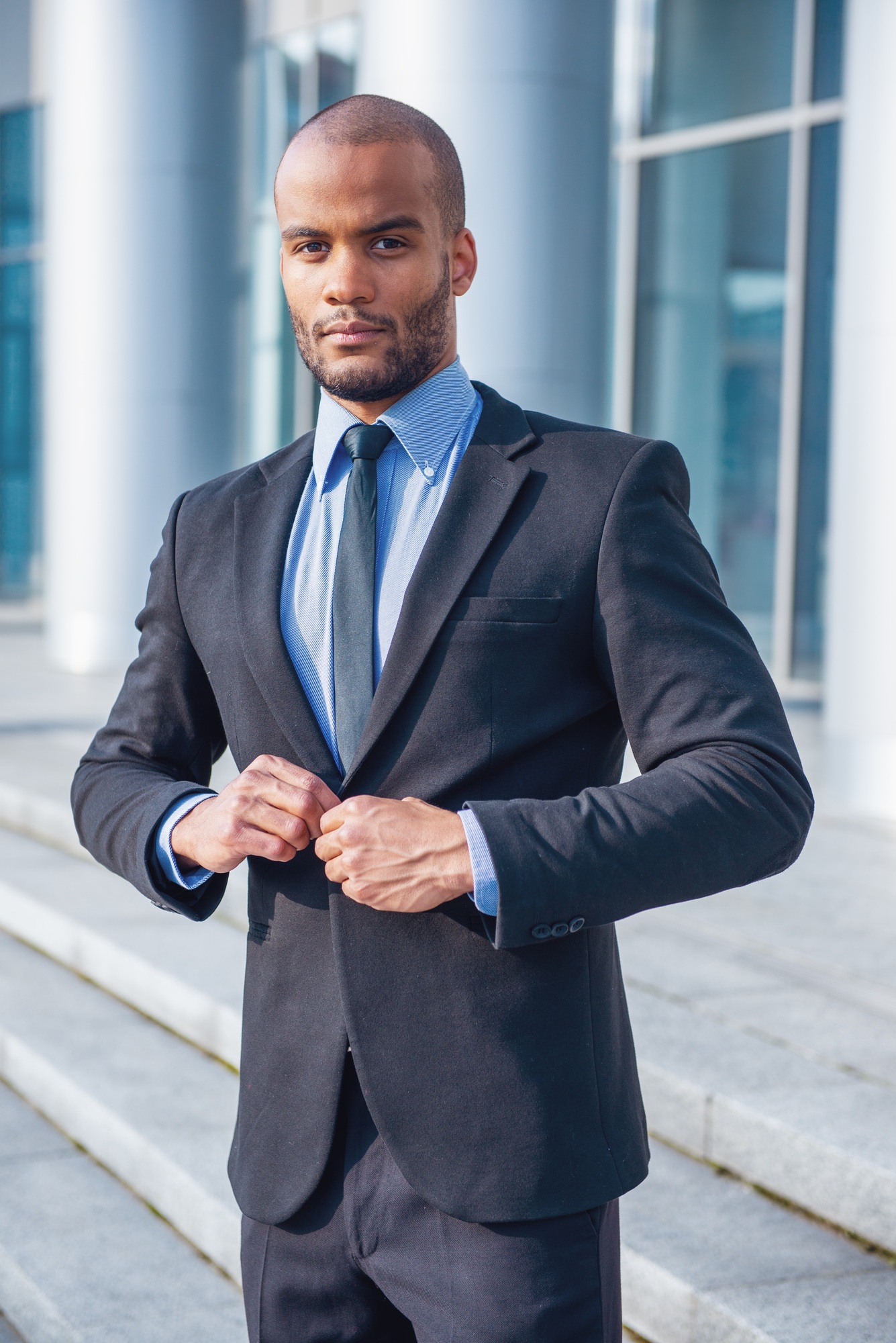 Afro American businessman